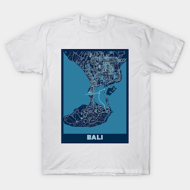 Bali - Indonesia Peace City Map T-Shirt by tienstencil